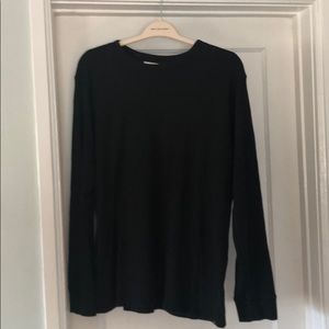 Mens Billabong XXL long sleeve black waffle knit